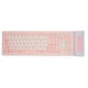 thumbnail image 1 of Teclado de silicona 107 teclas impermeable a prueba de polvo plegable dos colores 2,4G inalámbrico USB teclado silencioso de silicona suave, 1 of 8