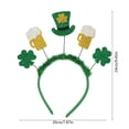 thumbnail image 3 of Bandas para el cabello con trébol del Día de San Patricio Bandas para el cabello de cortesía para fiestas irlandesas Bandas para el cabello con decoración de trébol Banda para el cabello decorativa de, 3 of 6