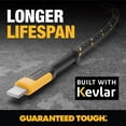 thumbnail image 3 of Cable USB A a Lightning DEWALT, reforzado, trenzado, 1,2 m, 3 of 9