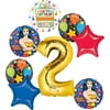 Wonder Woman Party Supplies 2nd Birthday Balloon Bouquet Decorations