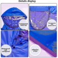 thumbnail image 4 of Waterproof Motorcycle Poncho, Reusable Oxford Rainproof Wind Rain Poncho Rain Capes For Cycling Bicycle Bike Motorcycle Scooter Outdoors Mens Womens -, 4 of 4