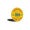 thumbnail image 3 of Longboard Surf Club Novelty Sign, Metal Wall Decor - 12" Round, 3 of 4