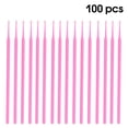 thumbnail image 2 of Aplicadores de algodón de micro cepillo desechables Aplicadores de algodón Eyeliner Mascara Pajas de la extensión de la extensión de lápiz labial Varilletas maquillaje Pink 100 PCS Eigraketly CE001469-01, 2 of 7