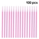 thumbnail image 2 of Aplicadores de algodón de micro cepillo desechables Aplicadores de algodón Eyeliner Mascara Pajas de la extensión de la extensión de lápiz labial Varilletas maquillaje Pink 100 PCS Methold CE001469-01, 2 of 7