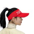 thumbnail image 5 of D-GROEE Women Hollow Out Baseball Cap Letter Print Sun Hats Hollow Out Lightweight UV Protection for Outdoor Sports, 5 of 7