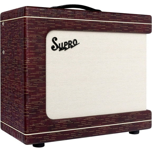 Supro Delegate Custom 1x12 25W Tube Combo Amp Burgundy Scandia