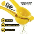 thumbnail image 6 of tooloflife Manual Lemon Lime Squeezer Hand Lemon Juicer Citrus Juicer Aluminum Alloy Yellow, 6 of 8