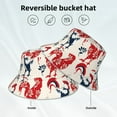 thumbnail image 4 of Kdxio Reflective Bucket Hat - Roosters Print Bucket Hat for Men,Women, 4 of 9