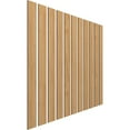 thumbnail image 3 of Ekena Millwork 47"H x 3/8"T Adjustable Wood Slat Wall Panel Kit with 4"W Slats, Maple (contains 11 Slats), 3 of 7