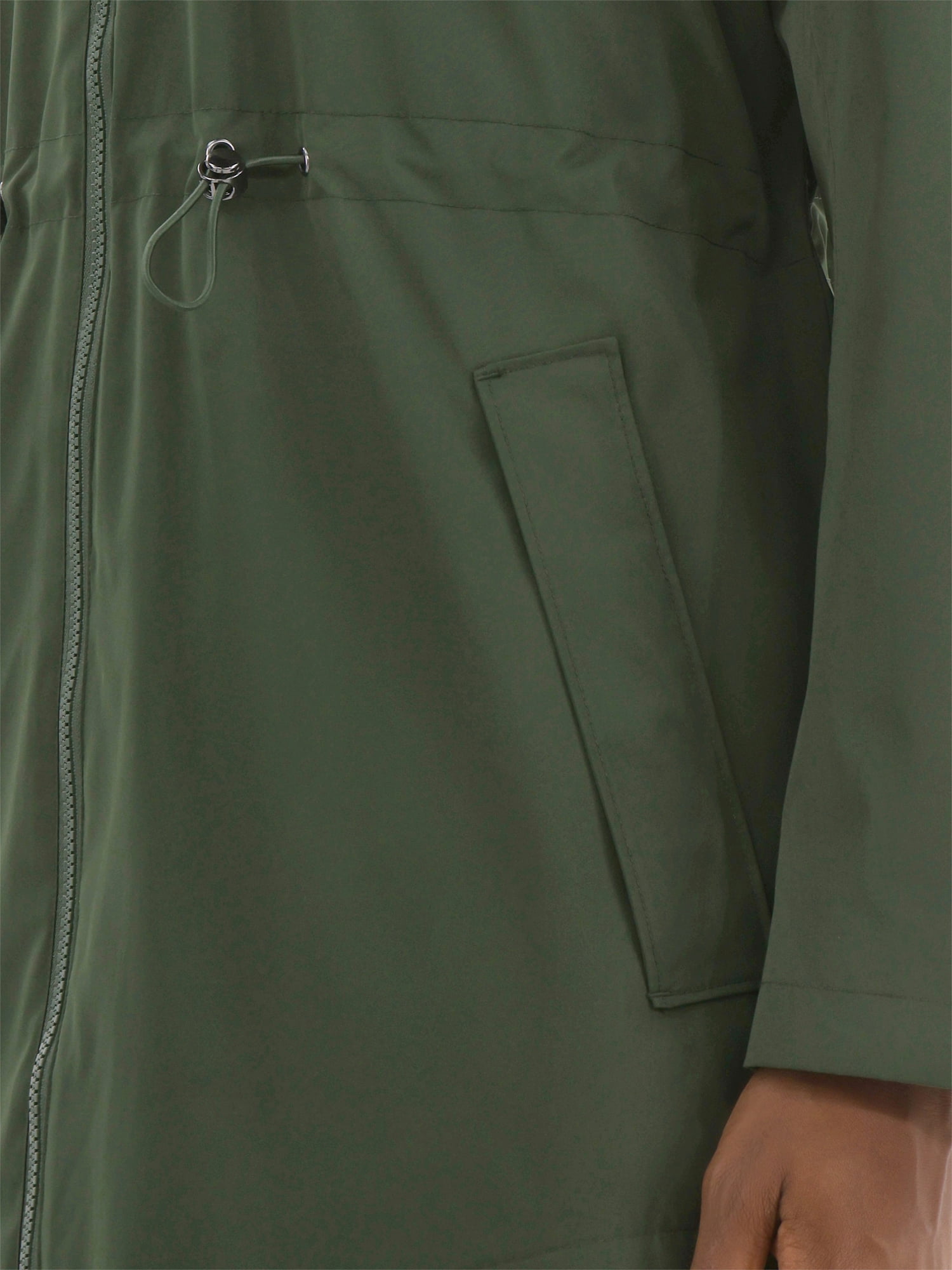 Time and Tru Women's Lightweight Anorak Jacket with Hood, Sizes XS-2X