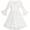 White, variant on Flower Girl Dress Lace Blush Pink Bell Sleeve Party 6