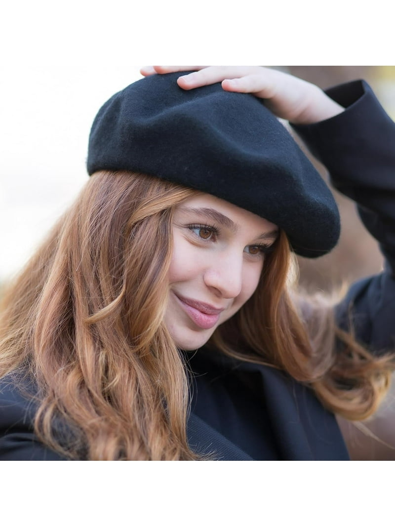 9115 Wool Berets For Women - Classic French Beret Hats For Women And Kids, Gajaous Classic Wool Berets for Women,Stylish French Beret  main image 2