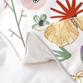 thumbnail image 5 of Flying Butterfly 100% Cotton Duvet Cover ,Wild Animal Comforter Cover Twin,Watercolor Butterflies Bedding Set Soft,Colourful Flowers Mushroom Quilt Cover 2pcs Breathable, 5 of 6