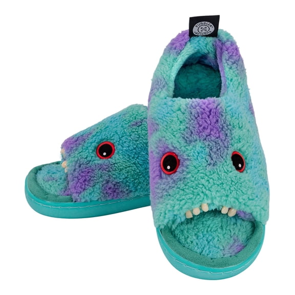 Fuggler Unisex Kids Gaptooth McGoo Plush Slippers, Small