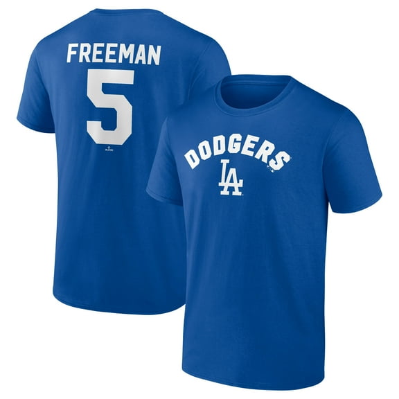 Men's Freddie Freeman Royal Los Angeles Dodgers Winning Streak Name & Number T-Shirt