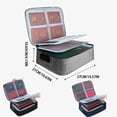 thumbnail image 3 of Advancent Organizador de archivos portátil, seguro e impermeable para un fácil almacenamiento, caja de almacenamiento de archivos de viaje Almacenamiento y organización del hogar gris, 3 of 6