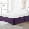 thumbnail image 2 of PiccoCasa Bed Skirt Double Brushed Microfiber with Dust Ruffle, King Dark Purple, 2 of 8