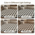 thumbnail image 7 of ODIKA 6'x9' Washable Area Rug Easy Care, Non-Shedding, Primitive Vintage Checker Motif Frame Concentric Ring Folk Border for Queen Size Bedroom Under Bed Master Suite, 7 of 7