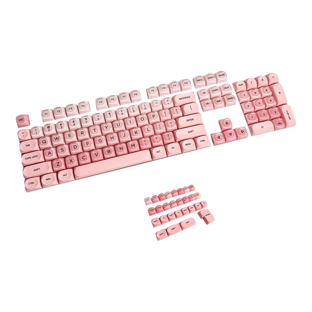 BELOVING Keycaps Set Comfortable Typing Portable Sturdy Lightweight Replacement Gifts Pink