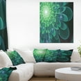 thumbnail image 1 of Fleur Fractale Parfaite en Vert Doux - Impression sur Toile Florale, 1 of 3
