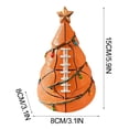 thumbnail image 6 of Vibrant Sports Ball Christmas Tree Decor, Mini Rugby Shaped Xmas Tree with Colorful String Lights Figurine Decoration, Cute Holiday Decor for Dad Sports Lovers Home Office Man Cave Party Tabletop, 6 of 6