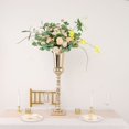 thumbnail image 5 of Efavormart 27" Gold Metal Floral Trumpet Vase, Table Pedestal Centerpiece with Heavy Duty Square Base, 5 of 11
