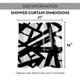 thumbnail image 7 of Creative Products Black Paint Strokes 71x74 Shower Curtain, 7 of 7