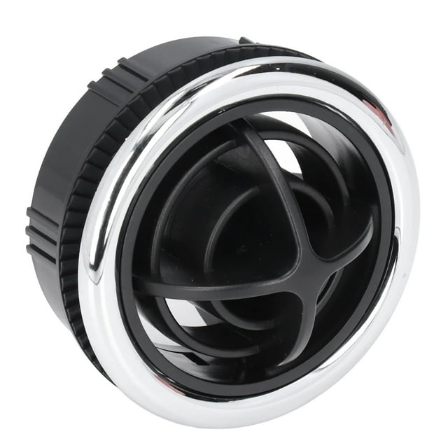 Round AC Vent, Rustproof Dash Air Louver Thread Type 3.0in Hole 3.4in Diameter For Cars For RVs For Buses