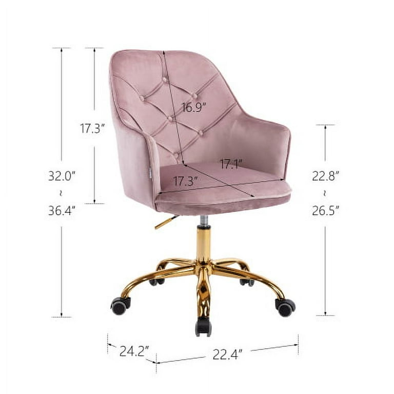 Pink shell office online chair