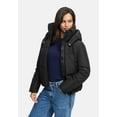 thumbnail image 2 of Marikoo Women’s Cropped Puffered Winter Jacket with Hood - Teddy Lining - Water-Repellent - Ninikaa, 2 of 8