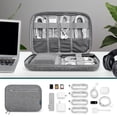 thumbnail image 3 of PAVILIA Travel Cord Organizer Case, Electronics Organizer Bag, Gray, 3 of 7