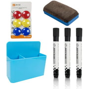 UgyDuky 1 Pack Magnetic Dry Erase Whiteboard Marker Holder, Utility Storage Organizer for School, Office
