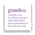 thumbnail image 3 of Grandma Greatest Hugs Purple Script 12 x 12 Glass Wall Hanging Sign, 3 of 4