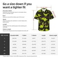 thumbnail image 4 of Picia Cute Cartoon Dinosaurs Gentle Cotton Regular Fit Short Sleeve Casual Hawaiian Shirt for Men-Small, 4 of 9