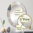 thumbnail image 3 of DESIGN ART Designart "Gold Grey Gleaming Geometry IV" Abstract Collages Modern Wall Mirror 20in.x30in., 3 of 4