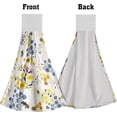 thumbnail image 3 of GZHJMY Floral Bee Hanging Kitchen Towels - Sunflower Daisy Flowers Hand Towels with Loops Set of 2 Honeycomb Dish Towel Washcloth Botanical Tie Towel for Bathroom, 3 of 7