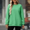 thumbnail image 2 of BLVB Womens Oversized Sweatshirts Crewneck Long Sleeve Casual Tops Fleece Pullover Fall Winter Fashion Clothes with Pocket, 2 of 7
