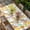 Yellow, variant on Easter Eggs Table Cloths for 6 Foot Rectangle Tables, Colorful Eggs Spring Flowers Leaves Farm Navy Blue Patio Waterproof Elastic Fitted Tablecloths, Washable Rectangular Table Cover for Camping