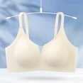 thumbnail image 2 of Shiyifun Women's Bras Solid Color Wire-Free Bra Breathable Lightweight Supportive Jelly Bras for Women Push Up, Size M-XXL, 2 of 5