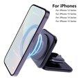thumbnail image 3 of 3 in 1 Wireless Charger Stand, 15W Magnetic Charging Station Compatible with iPhone 17 16 15 14 13 12, Charger for Apple Watch 9 8 7 6 5 4 3 2 SE, for AirPods 3 2 Pro, Black, 3 of 5
