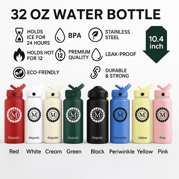 32 oz Stainless Steel Thermal Vacuum Bottle