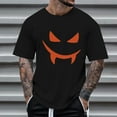 thumbnail image 2 of YDLCAFD Male Print Theme T Shirt Printed Solid Color Short Sleeve Top, 2 of 4