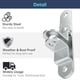 thumbnail image 5 of 2 Piezas de Cerrojo para Puerta de Remolque de Carga, Manija de Bloqueo, Transportador de Coche Cerrado para Candado de Rampa, Cerrojo para Puerta de Remolque de Carga, 5 of 8