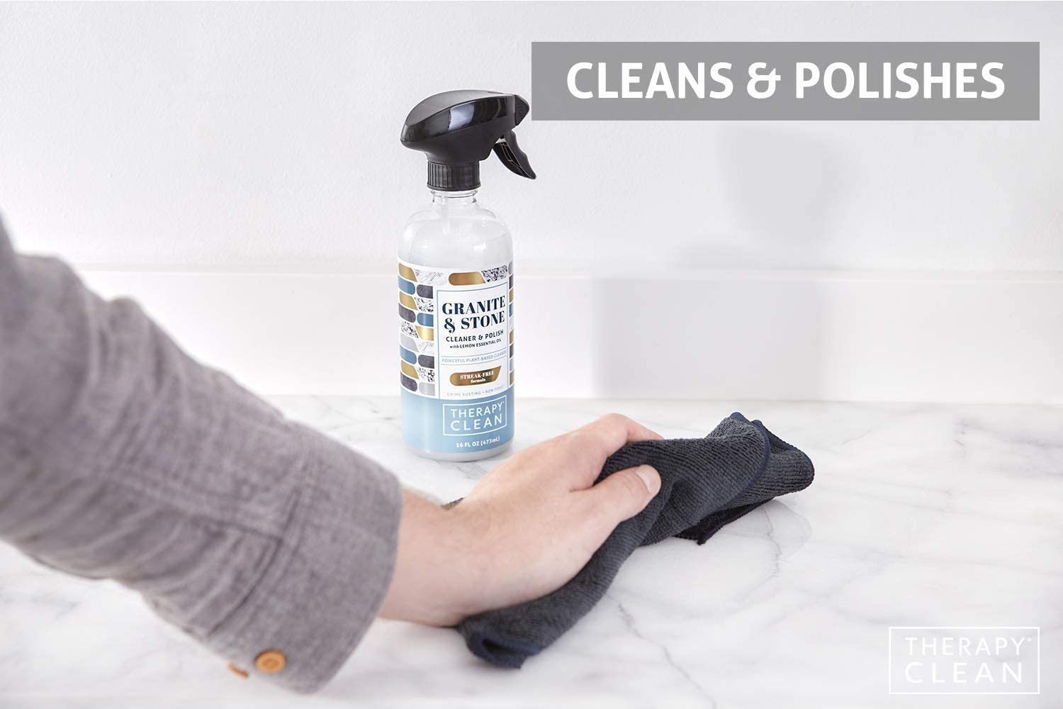 Buy Therapy Granite & Stone Cleaner & Polish 16 oz. Kit Online at