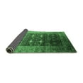 thumbnail image 2 of Ahgly Company Indoor Square Oriental Emerald Green Industrial Area Rugs, 4' Square, 2 of 4