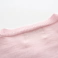 thumbnail image 6 of GYRATEDREAM Toodler Girls Long Sleeve Cropped Cardigan Sweater Girls Button Closure Knitted Cable Cardigan for 1-8Y Pink, 6 of 10