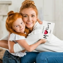 SDJMa Happy Mothers Day Greeting Cards, 5.9"x3.9" 3D Heart Paper Cards, Mother’s Day Gift Cards for Women Mom Grandma Birthday Mothers Day Party Supplies