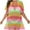 Pink, variant on Axiiglly Bathing Suit Cover Up for Women Color Block Beach Cover Ups Plus Size Summer Crochet Swimsuit Coverups Hollow Out Silde Split Swimwear Casual Bikini Vacation Oufits