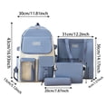 thumbnail image 4 of ibiyuan School Backpacks Lightweight Versatile Durable School Bag Set for Ages 5th 6th 8th 10th, Middle Elementary, High School, Travel, Weekend Outings, 4 of 7