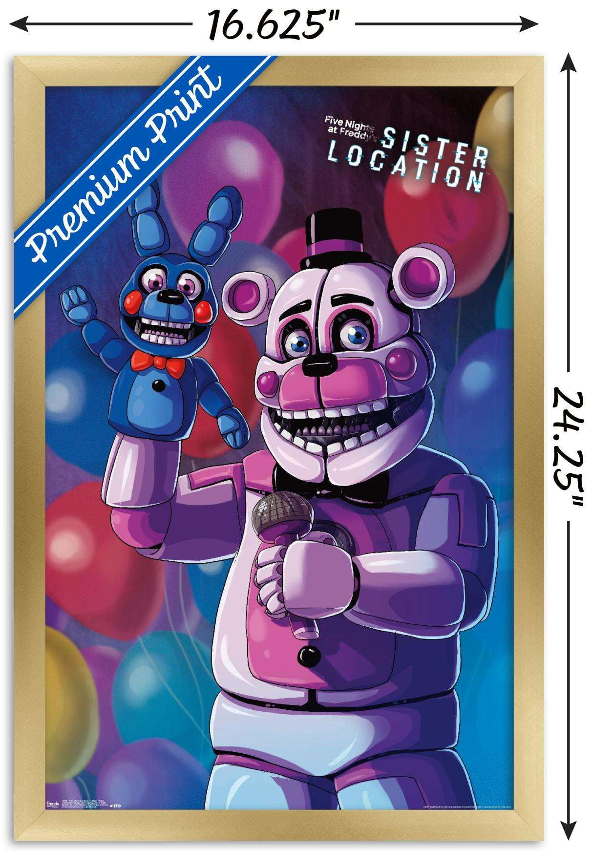 89395 Five Nights At Freddys Sister Location Group Decor Wall Print Poster